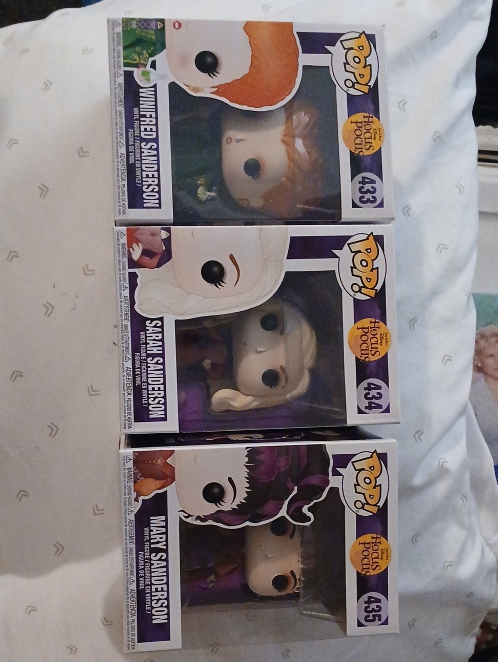 Funko Pop! Hocus Pocus Winifred Sarah Mary Sanderson Purple White Orange